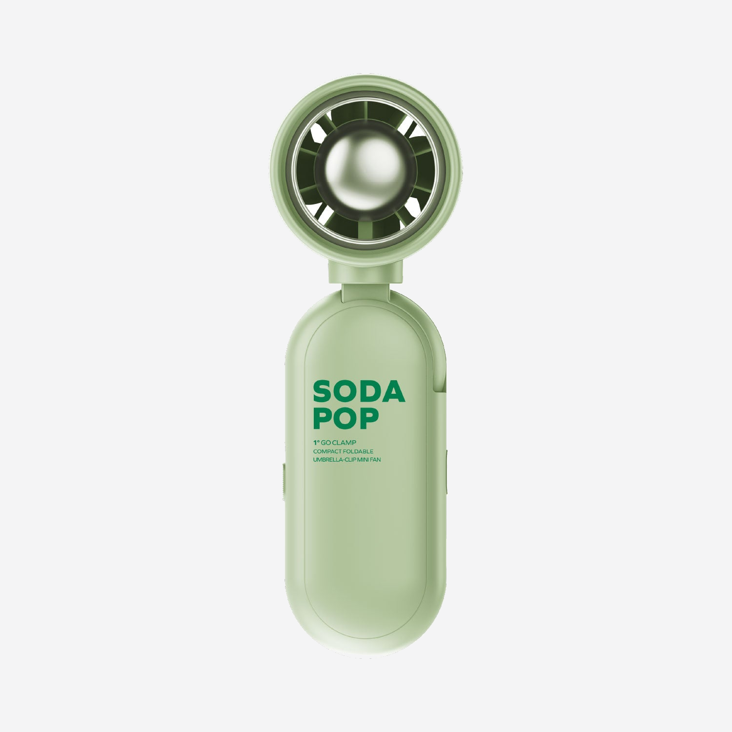 MOMAX 1° Go Clamp Compact Foldable Umbrella-Clip Mini Fan · Green