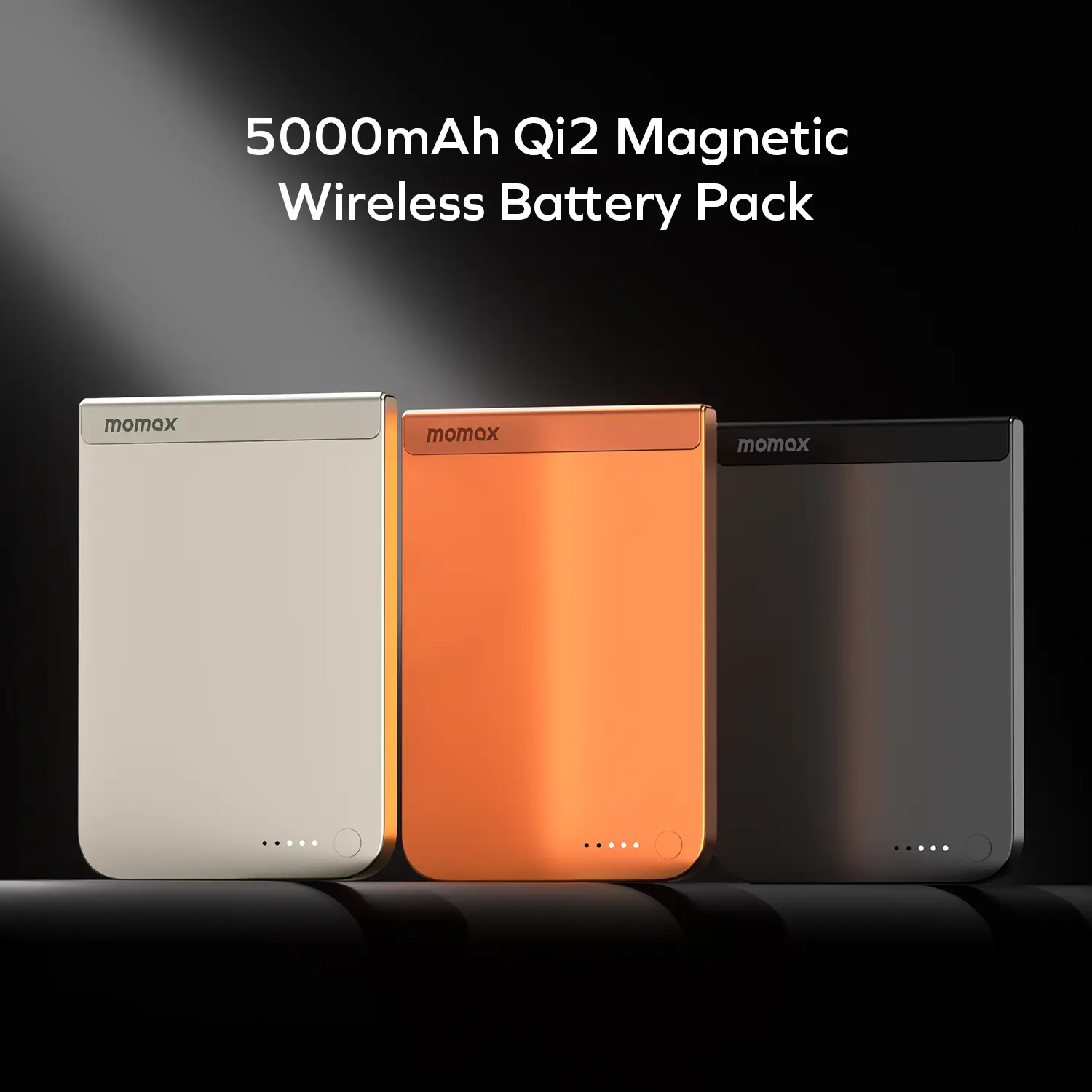 MOMAX 1-Power S.Pass 5000mAh Qi2 Magnetic Wireless Battery Pack · A closer look