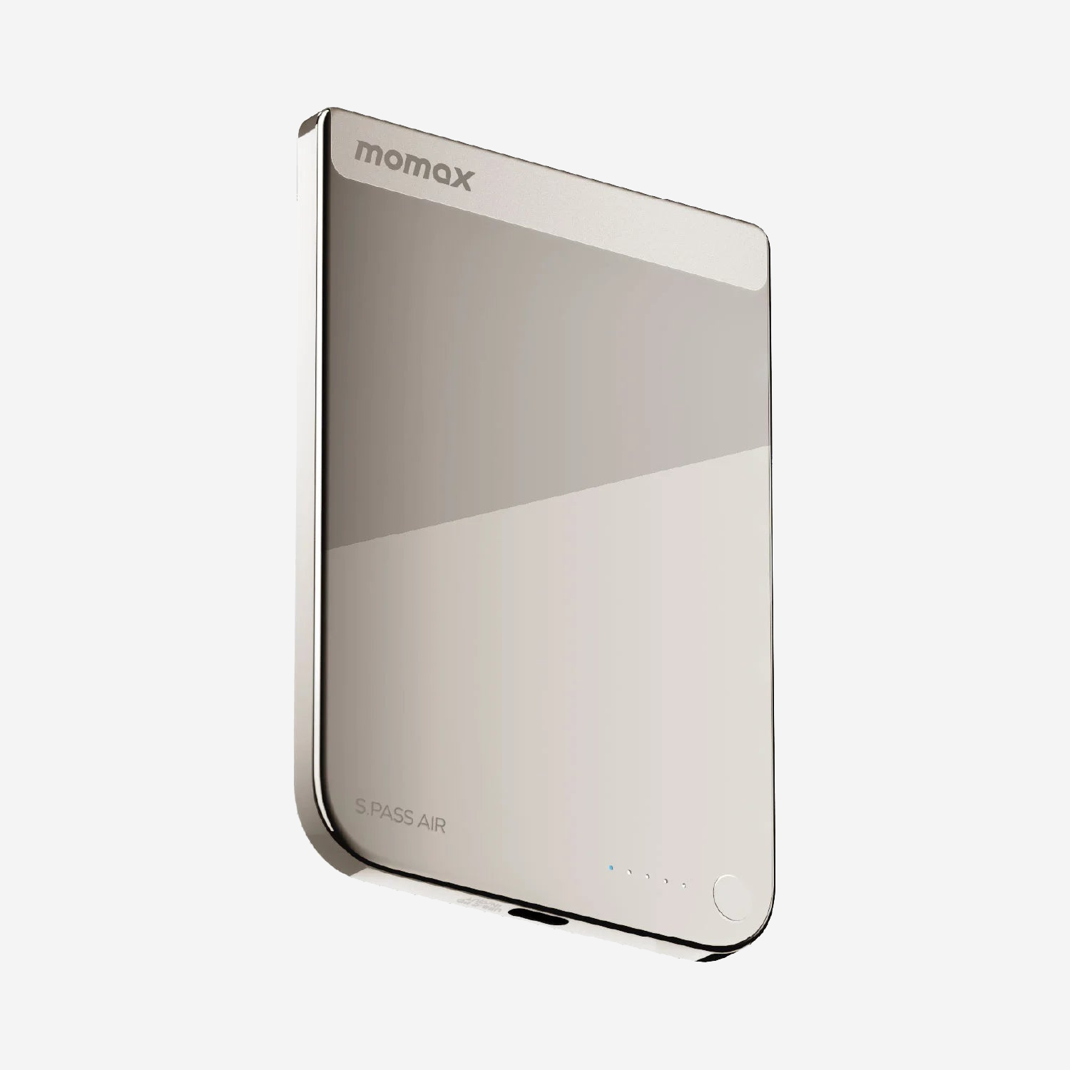 MOMAX 1-Power S.Pass Air 5000mAh Magnetic Wireless Battery Pack · Titanium