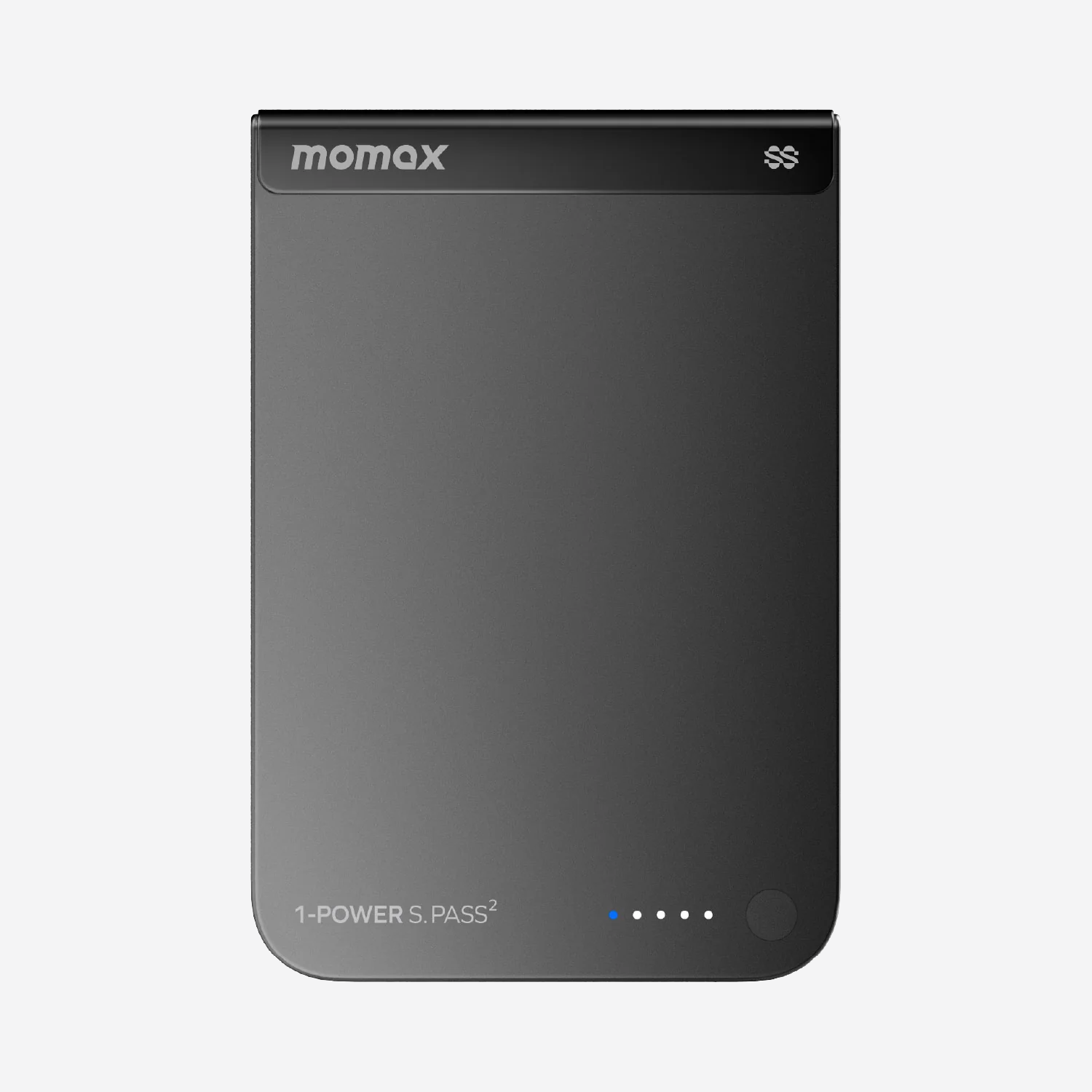 MOMAX 1-Power S.Pass² 10000mAh Semi SSB Magnetic Wireless Battery Pack (CCC) · Black