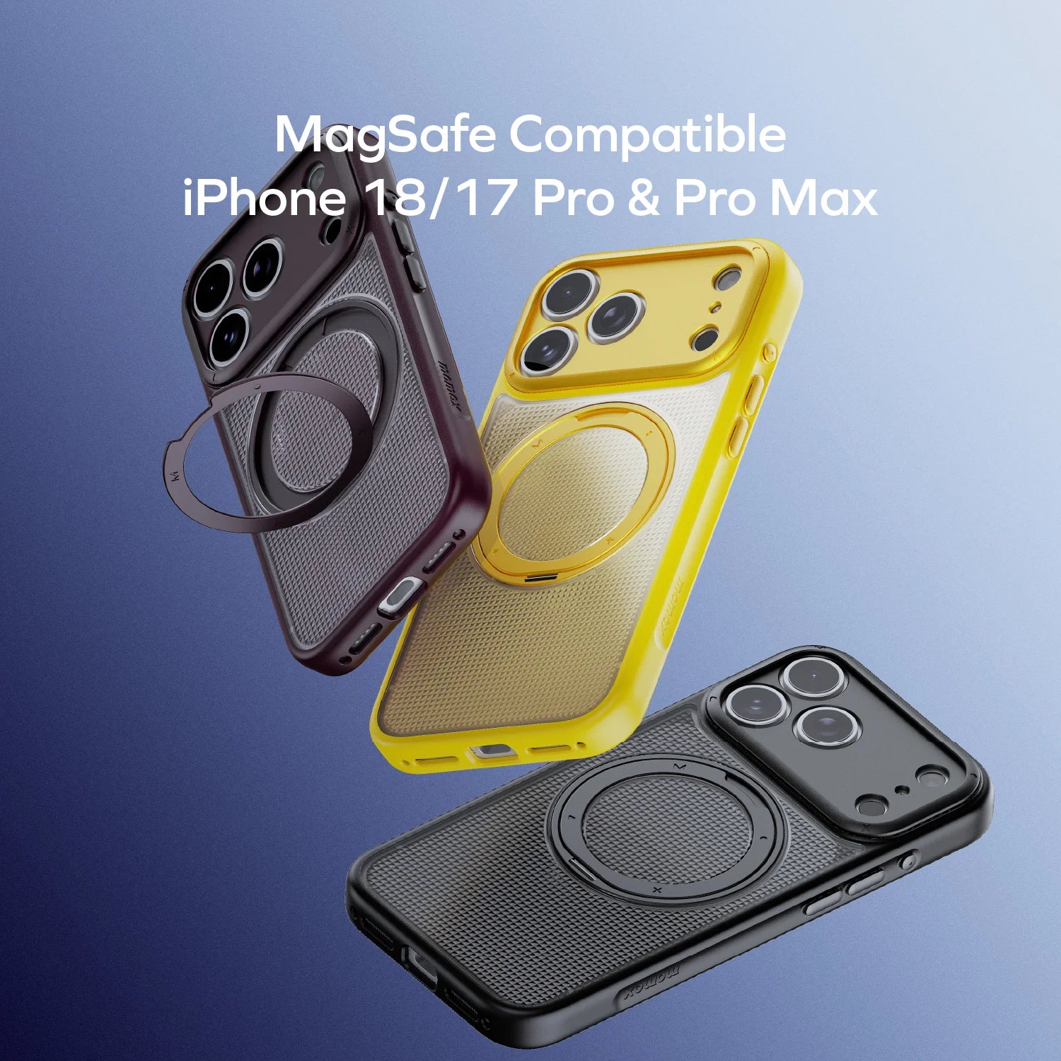 MOMAX Sōma Crystal Magnetic 360° Roller Case iPhone 18 Series · A closer look
