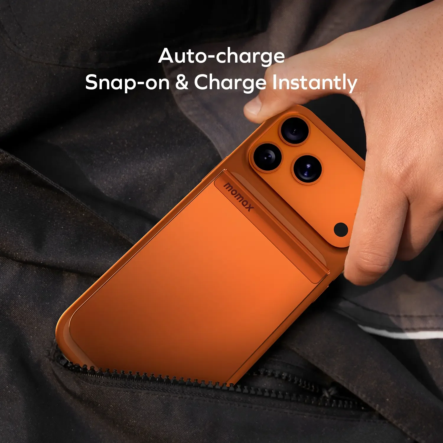MOMAX 1-Power S.Pass 5000mAh Qi2 Magnetic Wireless Battery Pack · A closer look