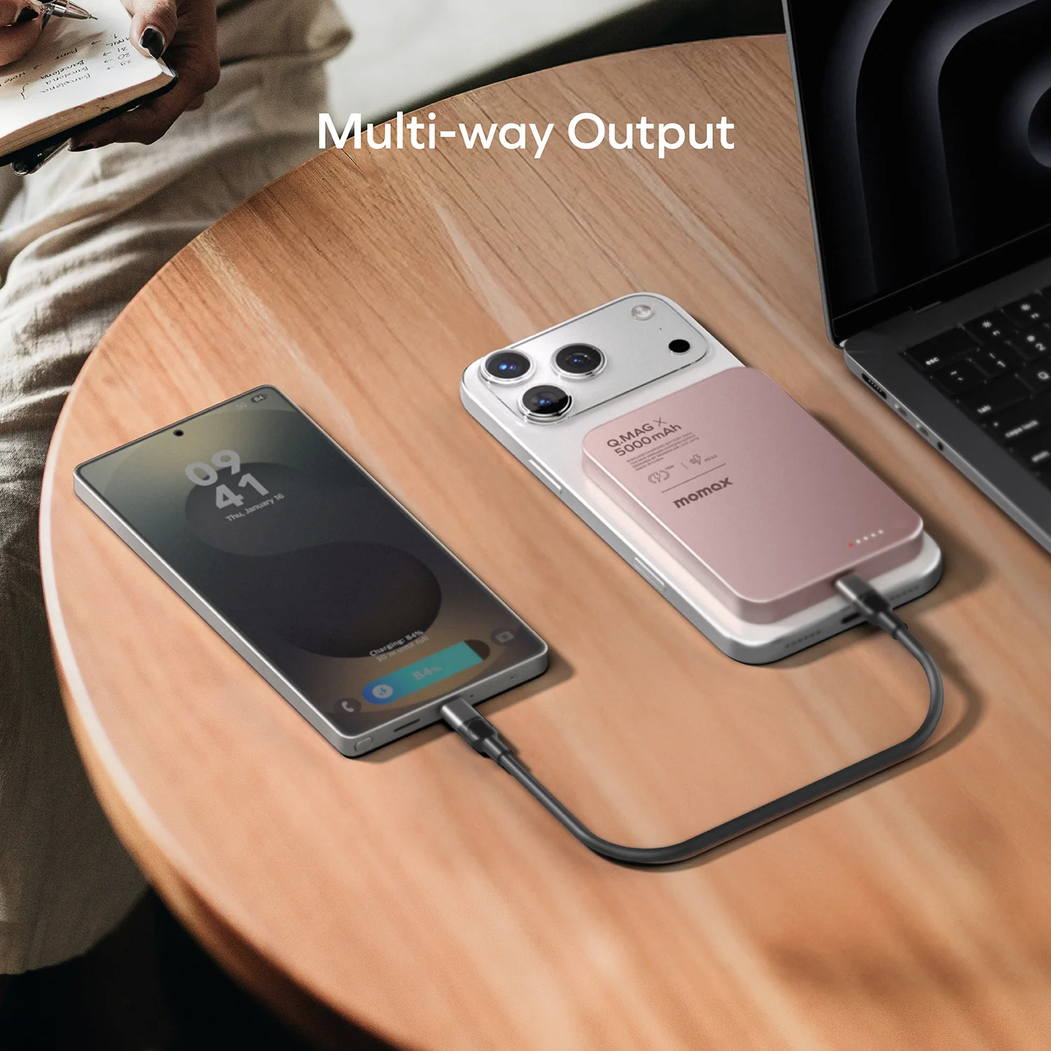 MOMAX Q.Mag X Magnetic Wireless Power Bank 5000mAh - Gen 2 · A closer look