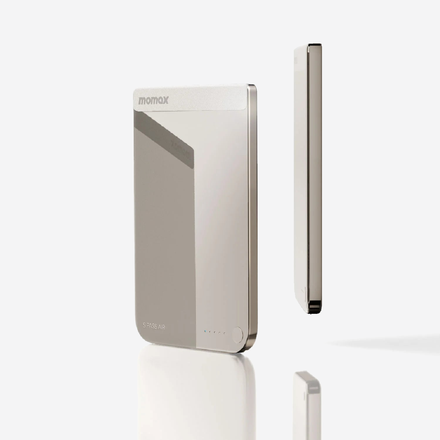 MOMAX 1-Power S.Pass Air 5000mAh Magnetic Wireless Battery Pack · Titanium