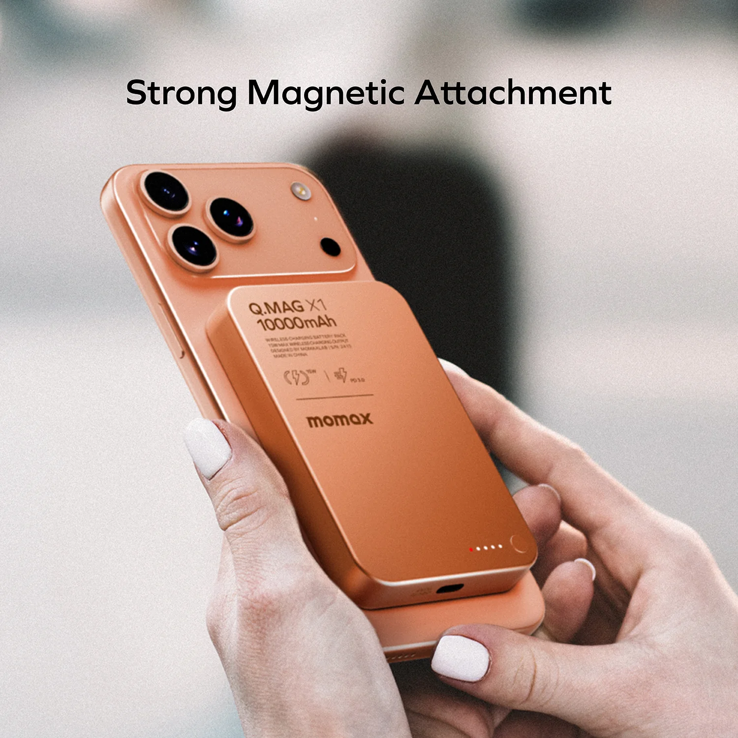 MOMAX Q.Mag X1 Magnetic Wireless Power Bank 10000mAh - Gen 2 · A closer look