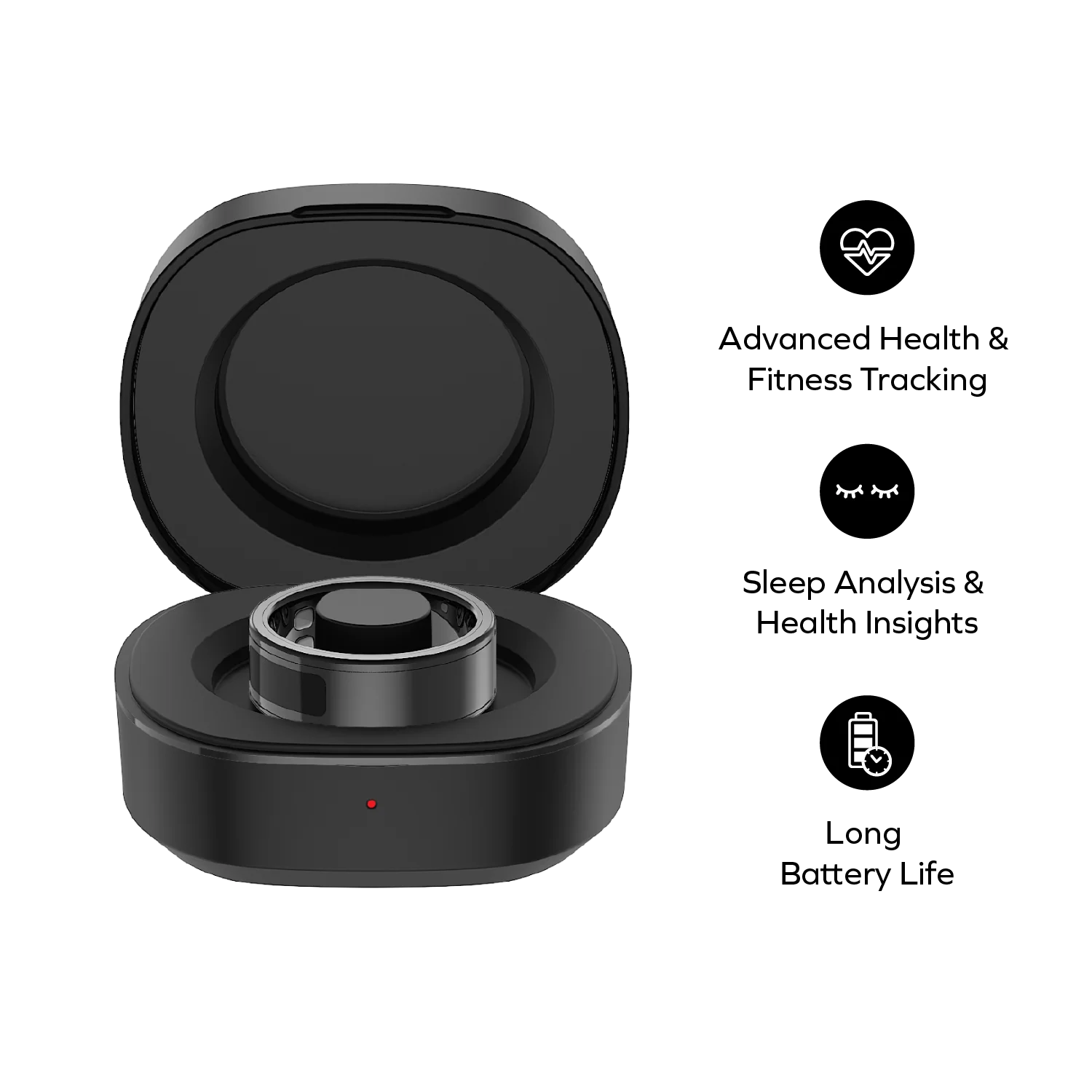 MOMAX 1-Sense Multi-Functional Health Tracking Smart Ring · A closer look