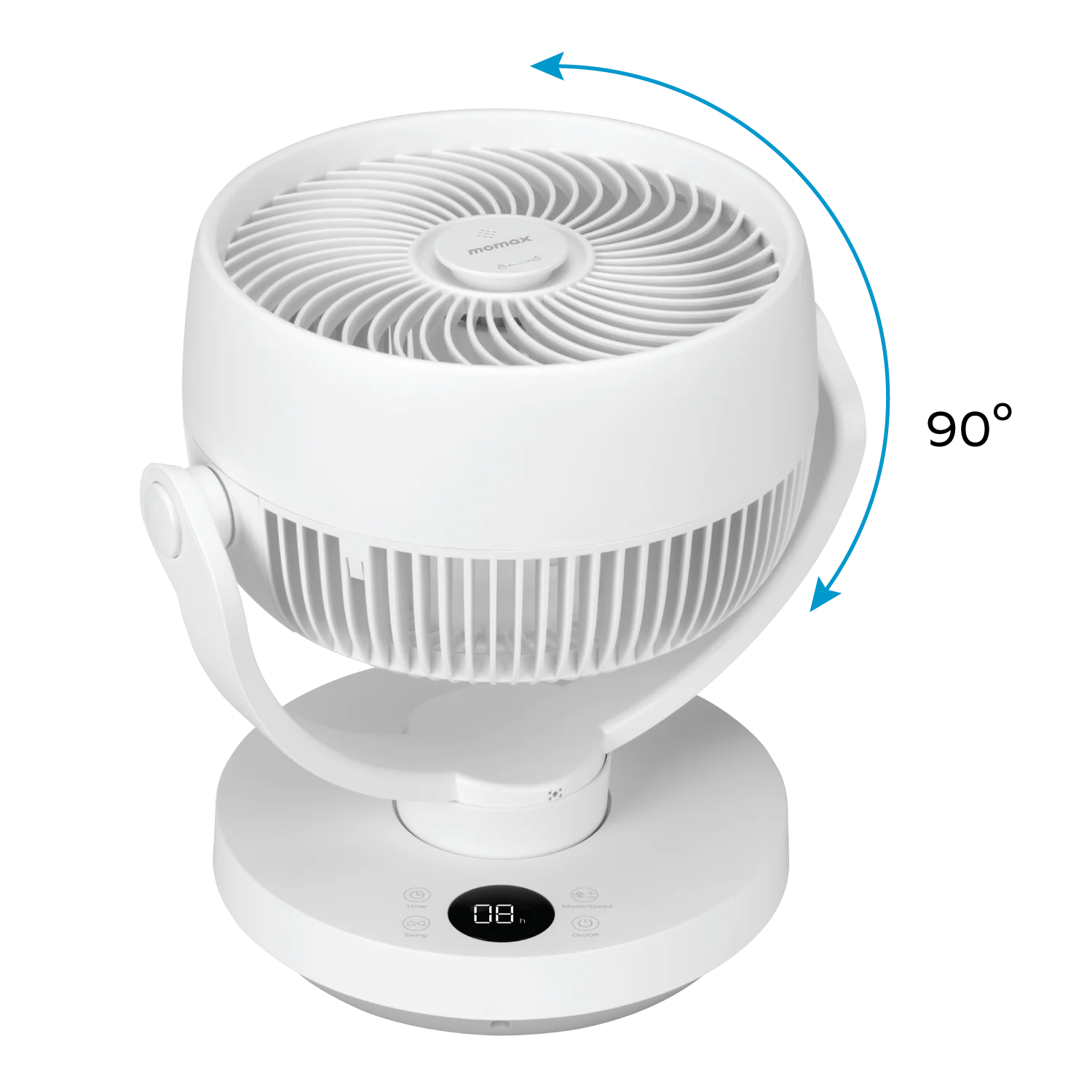 MOMAX Airoma 3D air circulation fan · A closer look
