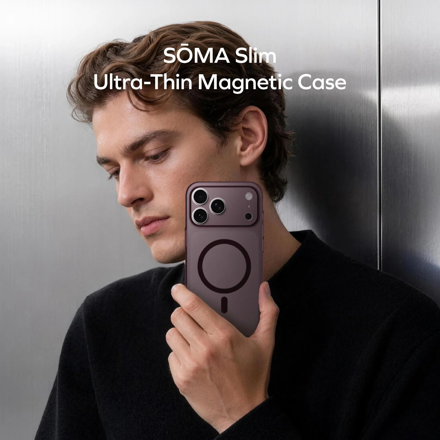 MOMAX Sōma Slim Ultra-Thin Magnetic Case iPhone 18 Series · A closer look