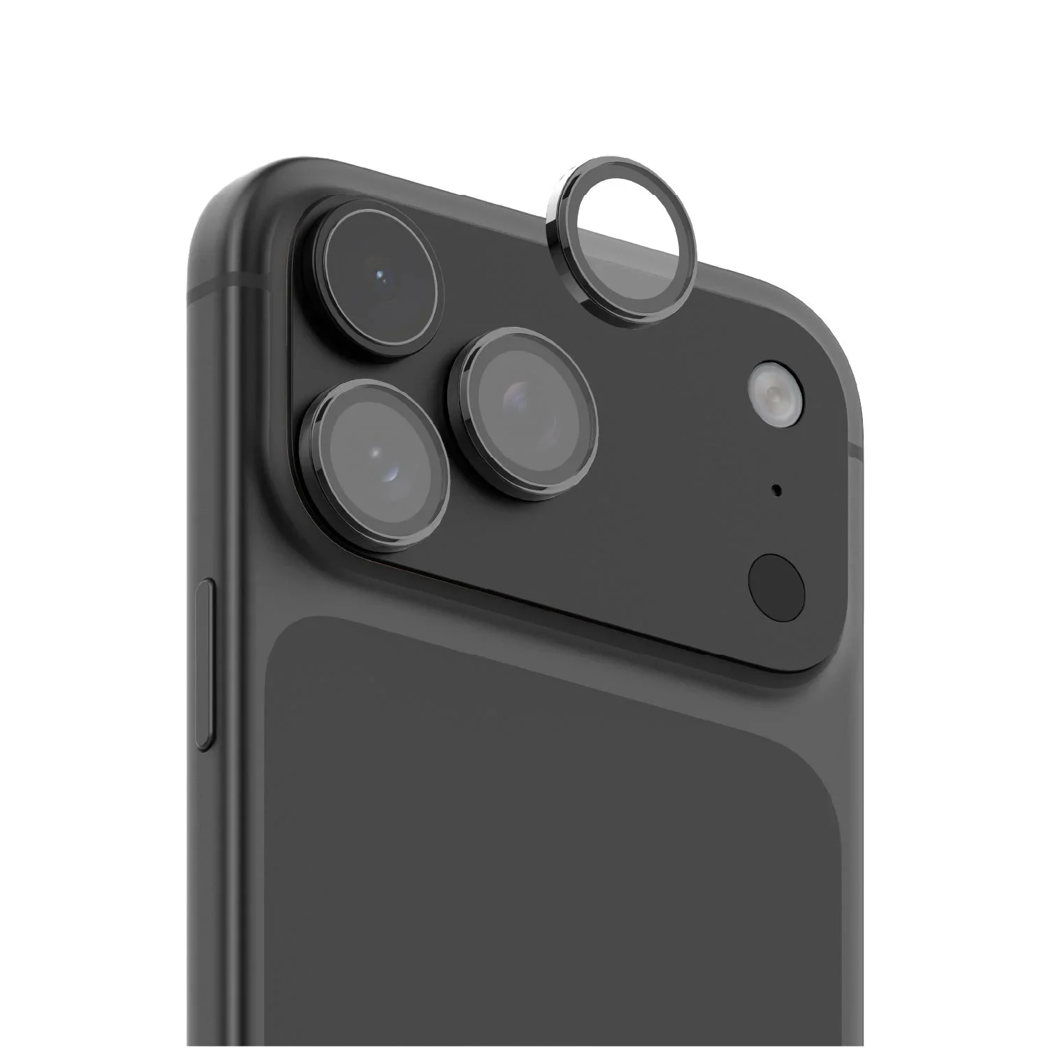 MOMAX GLASSPRO+ Full Coverage Tempered Glass Lens Protector — PZ · iPhone 18 Pro · 黑色 / iPhone 18 Pro & Pro Max