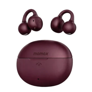 MOMAX 1-Vibe CLIP M.IN.D earbuds in Dusky Cherry (SKU BT15R)
